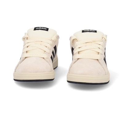 Sapatilhas Adidas bege com riscas pretas e sola preta