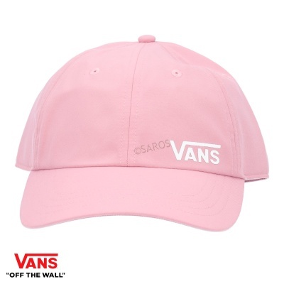 Boné rosa VANS em algodão com logo branco