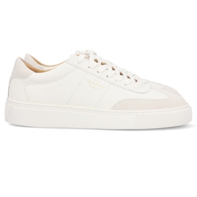 Sapatilhas brancas GANT em pele e camurça com sola branca