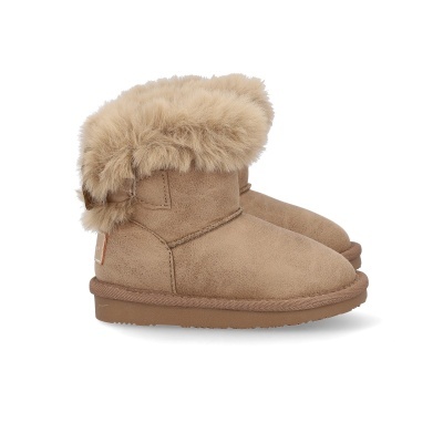 Botas de inverno castanho claro com pelo sintético