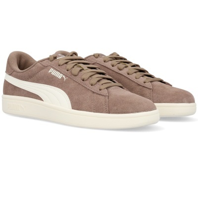 Sapatilhas camel PUMA com risca e sola branca