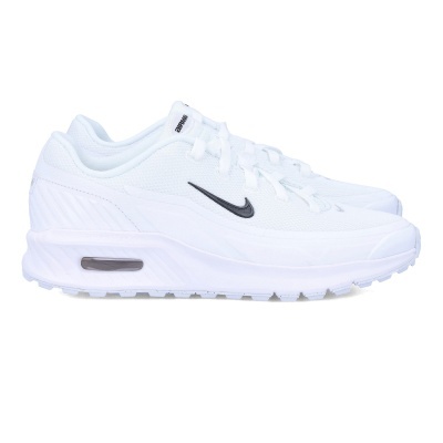 Sapatilhas brancas Nike Air Max com logotipo preto