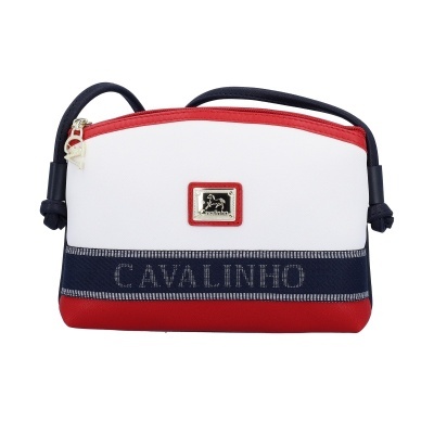 Mala colorida Cavalinho com branco, vermelho e azul escuro