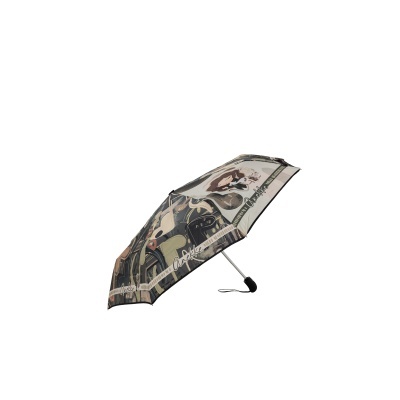 Guarda-chuva dobrável com design ilustrado e texto Anekke