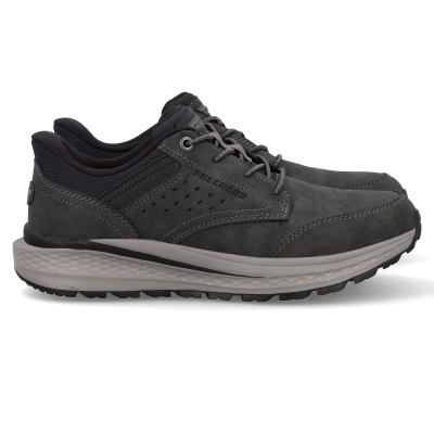 Sapatilhas Skechers cinza escuro em fundo branco