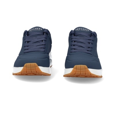 Sapatilhas Skechers azuis vista frontal