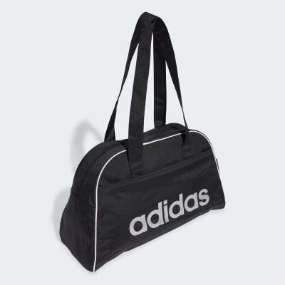 Mala desportiva preta com logótipo adidas