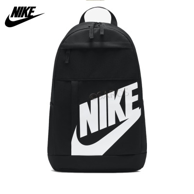 Mochila preta com logo Nike branco