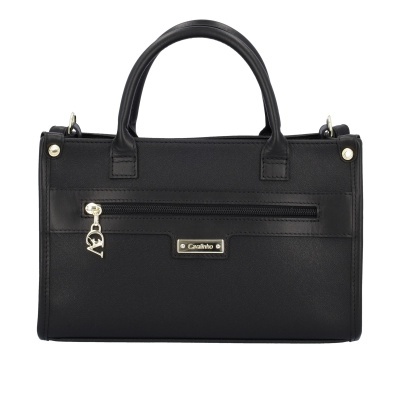 Mala de mão preta Cavalinho com fecho de zíper e alças