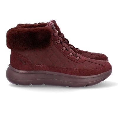 Botas borgonha SKECHERS com pelúcia e sola grossa
