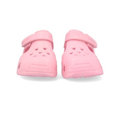 Chinelos rosa ventilados com tira ajustável