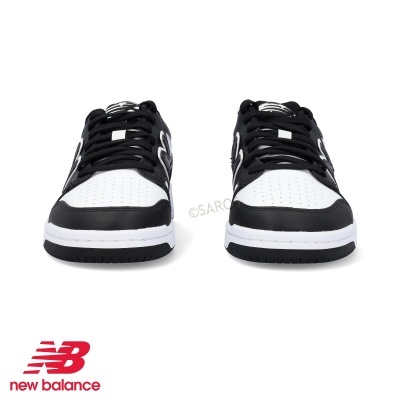 Sapatilhas New Balance preto e branco vista frontal