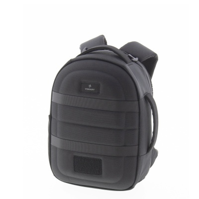 Mochila preta Vogart acolchoada com alças e correias horizontais