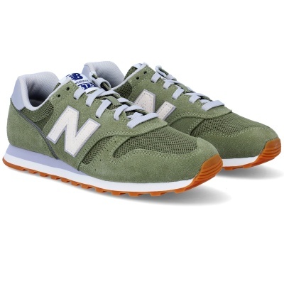 Sapatilhas New Balance 373 verdes e brancas