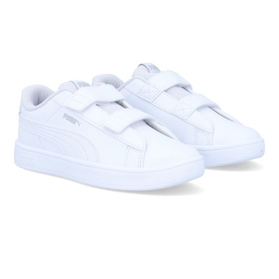 Ténis brancos com fechos de velcro e logótipo PUMA