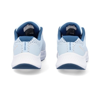 Sapatilhas Skechers azuis claras vistas de trás