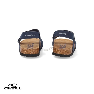 Sandálias O'Neill azuis com palmilha de cortiça e sola preta