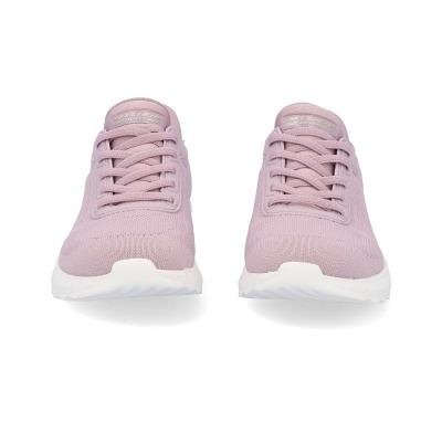 Par de sapatilhas rosa claro Skechers Bobs com sola branca