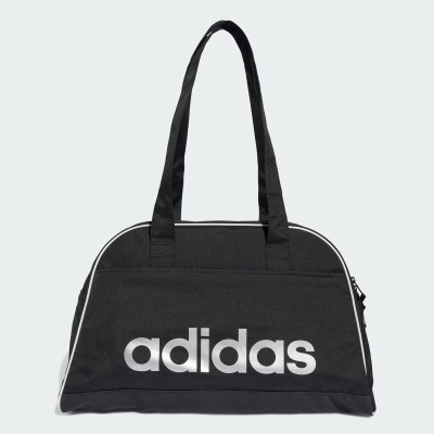 Mala desportiva preta Adidas com logótipo branco