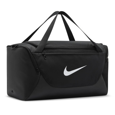 Mala desportiva preta com logótipo branco Nike