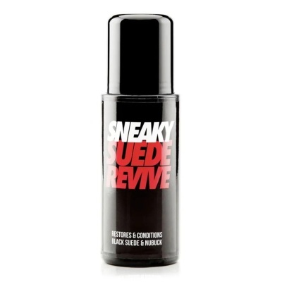 Frasco preto SNEAKY SUEDE REVIVE para restaurar camurça preta e nobuck