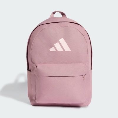 Mochila rosa Adidas com logótipo branco