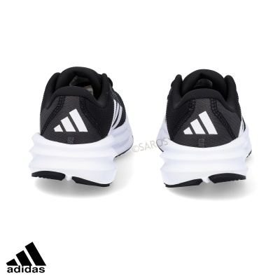 Par de sapatilhas desportivas adidas pretas com detalhes brancos