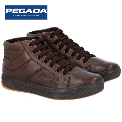 Sapatos masculinos castanhos PEGA DA
