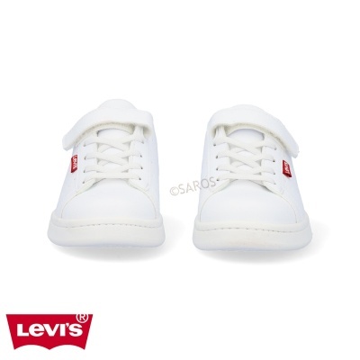 Sapatilhas brancas Levi's com atacadores e tira de velcro