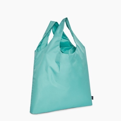 Saco reutilizável azul turquesa com alças largas