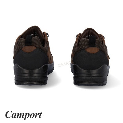Sapatilhas de caminhada Camport castanhas vistas de trás