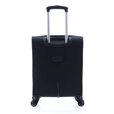 Mala de viagem preta com pega telescópica