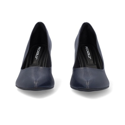 Sapatos de salto alto azuis escuros
