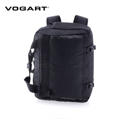 Mochila preta da marca VOGART com bolsos e alças ajustáveis