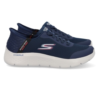 ténis Skechers Go Walk azul com sola branca