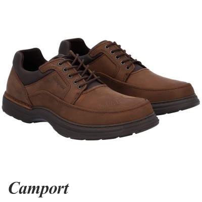 Sapatos masculinos Castanhos com atacadores e sola preta