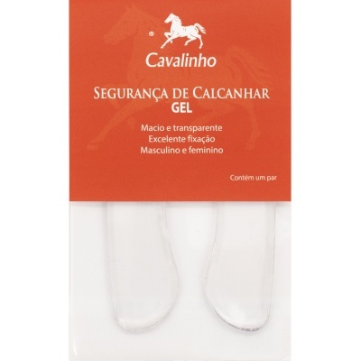 Embalagem de segurança de calcanhar gel Cavalinho em embalagem laranja e transparente