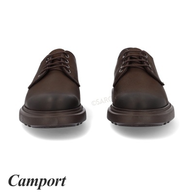 Sapatos masculinos castanhos Camport com atacadores