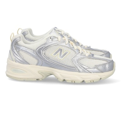 Sapatilhas desportivas New Balance 530 brancas e prateadas