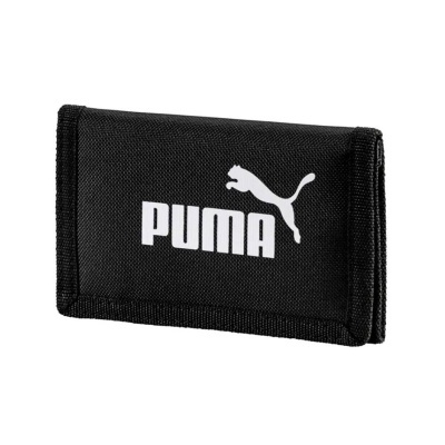 Carteira preta PUMA com logótipo branco