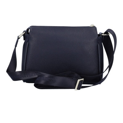 Mala masculina de ombro azul escuro com alça ajustável