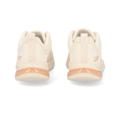 Sapatilhas Skechers bege claro vistas de trás