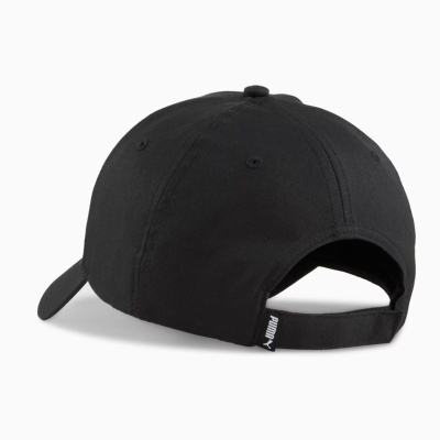 Boné preto ajustável de tecido com etiqueta PUMA