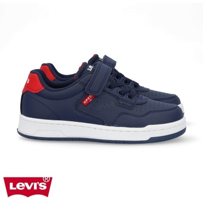 Sapatilhas Levi's azul escuro com detalhes vermelhos e brancos