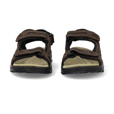 Sandálias desportivas castanho e bege de frente