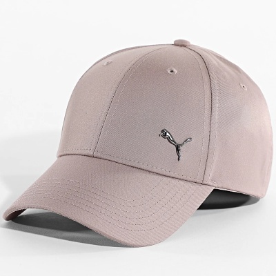 Boné cor de rosa claro com logo Puma em relevo