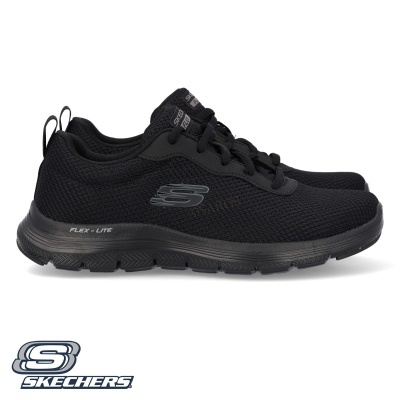 Sapatilhas pretas Skechers com sola Flex-Lite