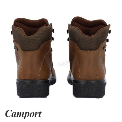 Botas Castanhas de Couro Camport vista traseira