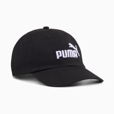 Boné preto com bordado branco PUMA