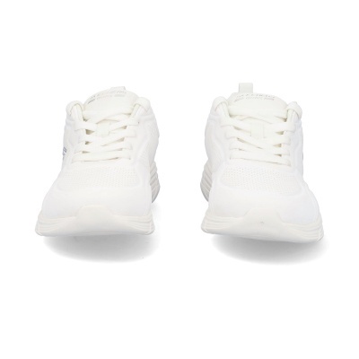 Par de sapatilhas brancas Skechers BOBS com atacadores